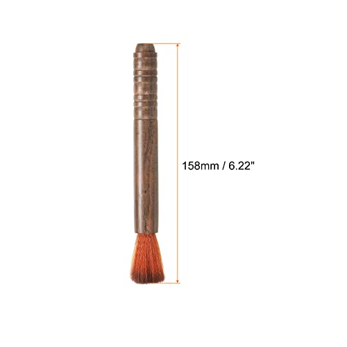 PATIKIL Guitar Cleaner Brush Sandalwood Round Head Guitar String Cleaner Tool for Musical Instrument Dark Brown - Image 2
