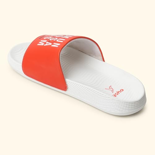 Image of YOHO Sliders for Men | Comfortable and Lightweight Slides | WB Cartoon & Comic Characters: Batman,Superman,Tom & Jerry,Rick & Morty,Big Bang Theory, Friends and Scooby Doo for Boys