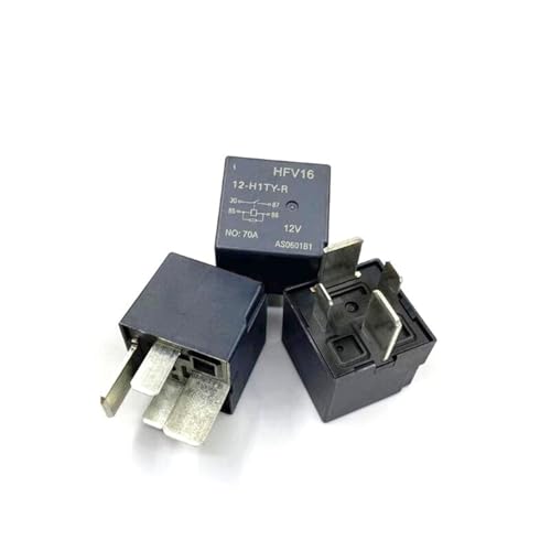 Relais HFV16 12-H1TY-R 12V 70A 4 broches pour circuit automobile - Lot de 5