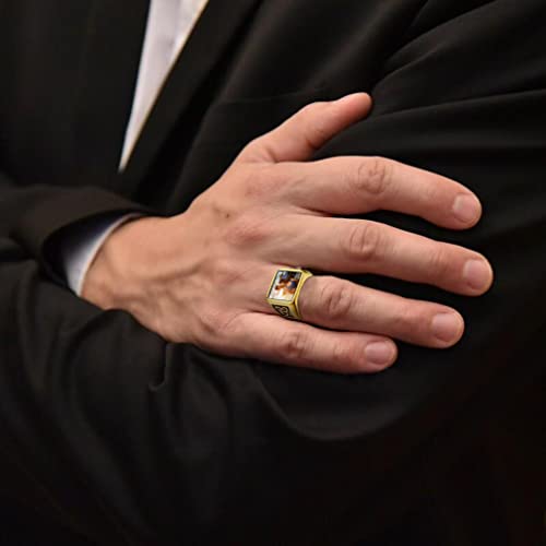 Custom4U Personalized Rings for Men,Photo & Name Engraved Sizes 12 - image 2