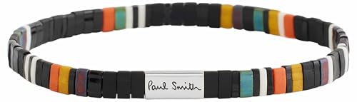 PS Paul Smith、メンズブレスレットフラットビーズ、ライト/パステルグリーン、0