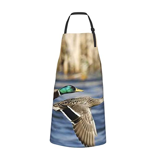 Tablier imperméable anti-tache à poches Mallard Ducks pour protéger vos vêtements en cuisine