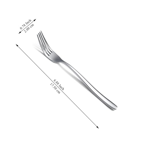 Evanda Dinner Forks Set of 12 Pieces 17.8cm, Stainless Steel Table Forks Cutlery Set for Home, Restaurant, Hotel, Dishwasher Safe - Image 3
