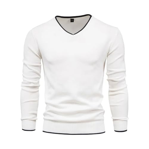 V Neck Button Knitted Pullover Sweater Mens Autumn Casual Fashion Warm Comfortable Tops3