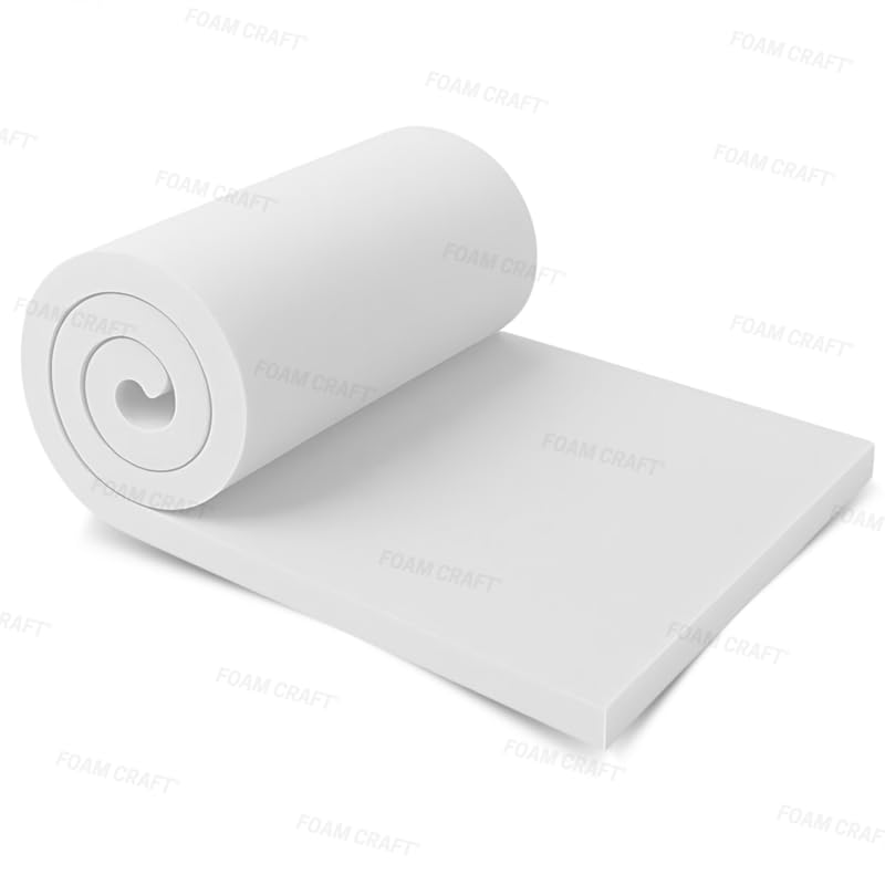 Premium Upholstery Foam for Sofa Cushions, Mattress Topper & Outdoor Furniture | Cut to Size for Furniture Reupholstery & Cushions Pads, Firm Foam for Seating & Cushion Filler (28 x 48 inch, 4" Thick)