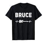 Bruce Guitar Heartbeat Music Guitarist Retro Vintage T-Shirt