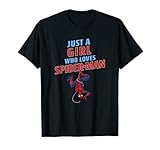 Marvel Spider-Man Classic Just A Girl Who Loves Spider-Man T-Shirt