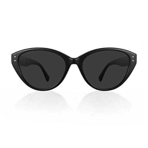Image of Vintage Cat Eye Sunglasses Trendy Acetate ShadesUV400, Exclusive Brand of EssilorLuxottica