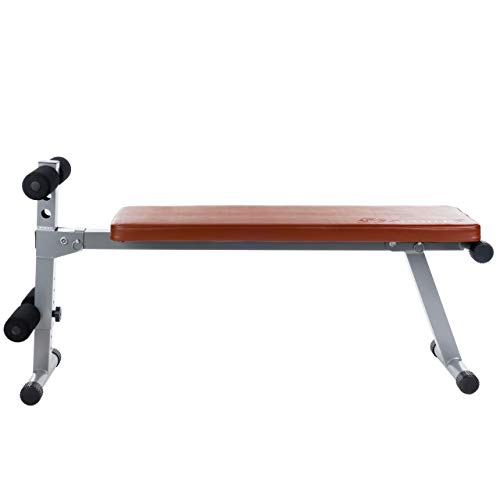 ScSPORTS® Fitnessbank, Halterbank, Verstelbaar en inklapbaar, Roodbruin, Trainingsbank - Image 8
