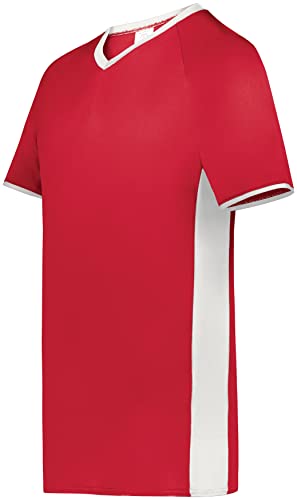 Augusta Sportswear Cutter+ V-Neck Jersey Scarlet/White M
