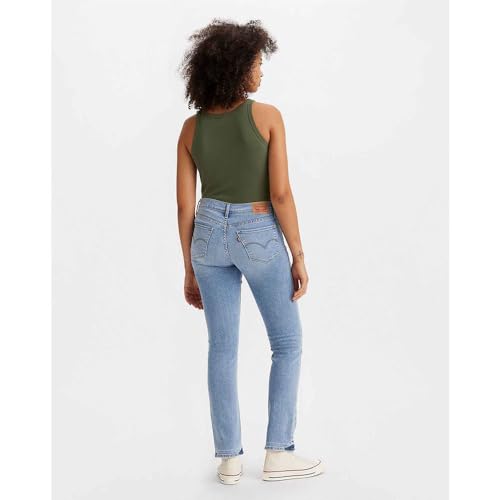 Levi's Damen Jeanshose 314 Shaping mit Stretch-Anteil, Straight Fit, Blau (Twice The Time), W25/L30 – Ansicht 2