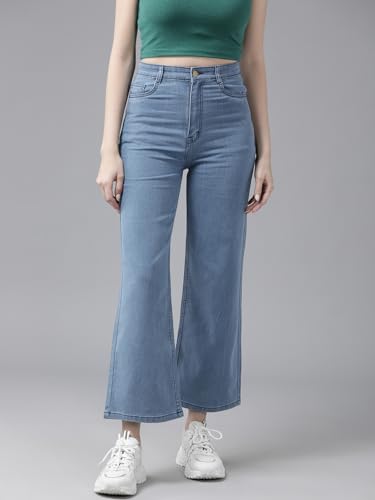 Image of GUTI Womens High Rise Crop Length Jeans()