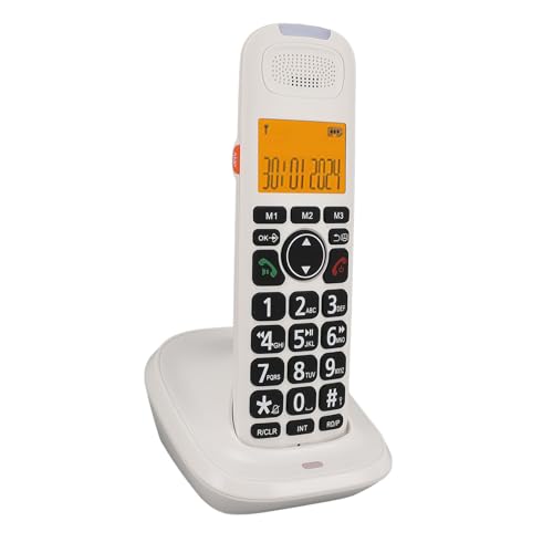 Teléfono inalámbrico para adultos mayores con contestadora y bloqueo de llamadas miniatura 2
