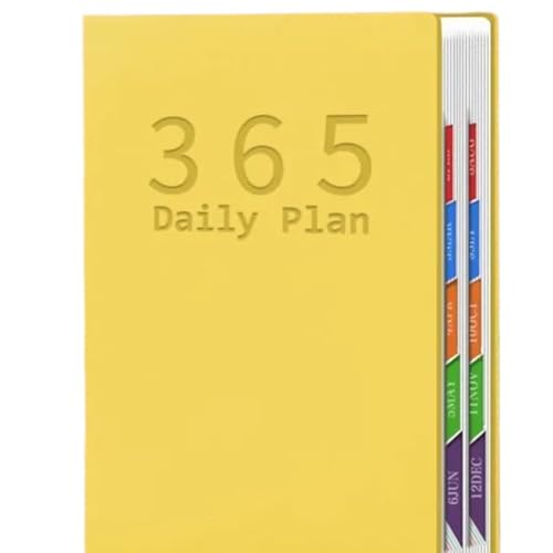 �m�[�g Schedule Planner Productivity And Time Management Notebook Daily Work Arrangement(Yellow)