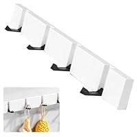 Coat Hooks Wall Mounted, Wooden Coat Rack Wall Mounted is Foldable, 40cm Key Hooks Wall Mounted with 4 Hooks, Coat Hangers Wall Mounted Suitable for Jackets Coats Scarves Hats Handbags