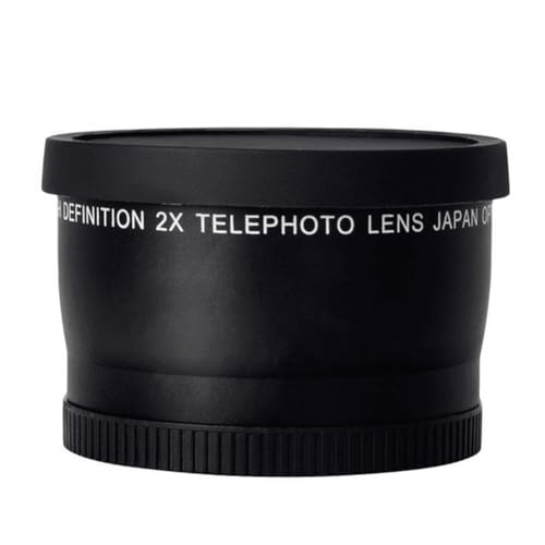 MQODLFP 55mm 2.0X Lente Teleobjetivo Convertidor Lente Piezas Cámara Reflex Digital Accesorios Fotografía Alta Calidad