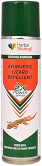 Herbal Strategi Ayurvedic Lizard Repellent Aerosol Spray - 200ml | Smarter way to Shuu Lizards away from home | 100% Herbal and Chemical free | Baby and Pet safe | Certified Ayurvedic