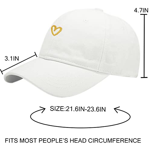 Image of XYIYI Original Classic Cotton Baseball Cap Adjustable Dad Hat Unconstructed Plain Cap