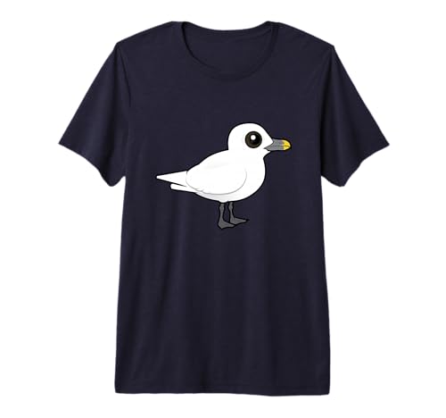 Cute Cartoon Ivory Gull Birdorable Arctic Bird Species Premium Tri-blend T-Shirt