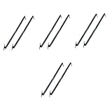 DOITOOL 4 Paires Dressing miroir bielle support tige de support double meubles tige de tra...