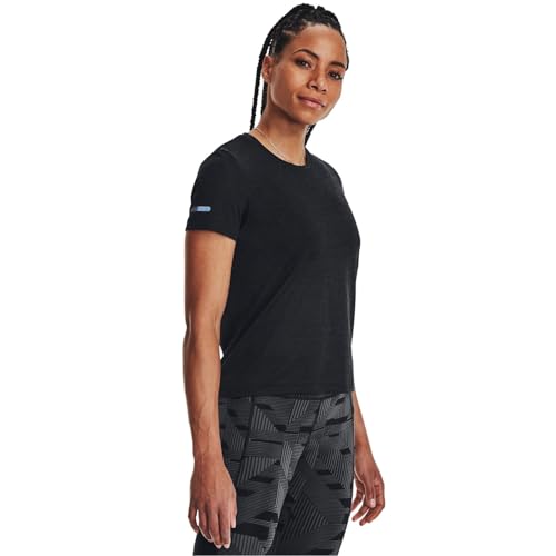 Haut running femme UA Seamless Stride S noir pour courir léger - 2