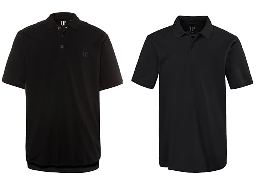 Polo en jersey noir de qualité supérieure pour homme 4XL