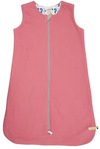 Preisvergleich Produktbild loud + proud Unisex Baby Wendeschlafsack Fleece, GOTS Zertifiziert Kleinkind-Schlafanzüge, Mauve, 62 / 68