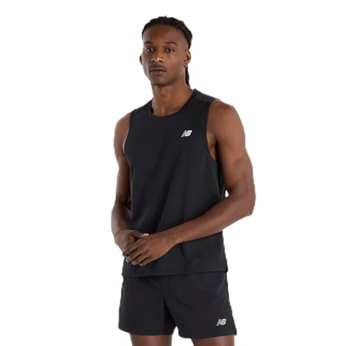New Balance Men's Sport Tank, Black, Large