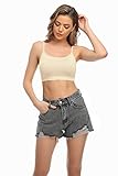 Ladies' Non-Underwire Bra Sport Vest Camisole Bra Crop Top Gym Shirt