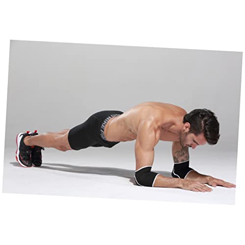 Milisten 1 Par Masculino Manga Acolchoada Cotoveleiras Manga De Compressão Joelheiras Esportes Crian