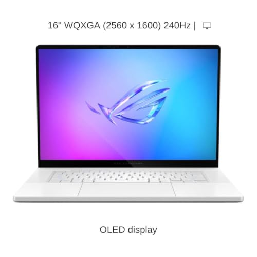Image of HIDevolution [2026] ASUS ROG Zephyrus G16 GU606AR White 16 inch WQXGA 240Hz OLED, 1.6 GHz Ultra 9-386H, RTX 5070 Ti, 32 GB LPDDR5X RAM, 1 TB PCIe SSD, Windows 11 Pro