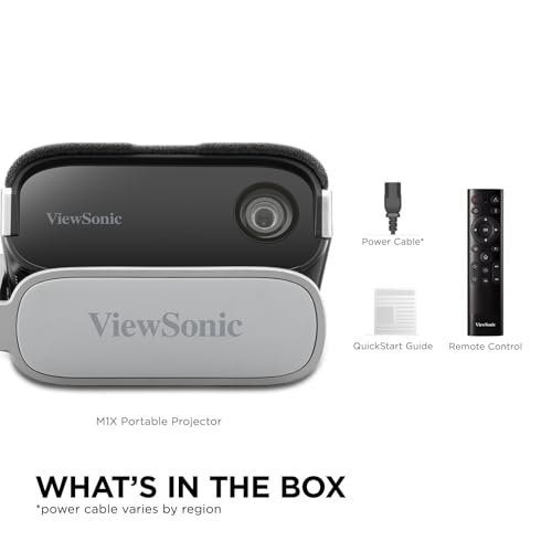 VIEWSONIC M1X WVGA 854x480 300LL LED source TR1.2 25dB noise level Eco harmankardon SPK x2 w/ cube Neuf - vue 10