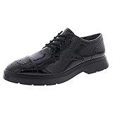 Stuart Weitzman Womens Darra Patent Leather Oxfords Black 5.5 Medium (B,M)