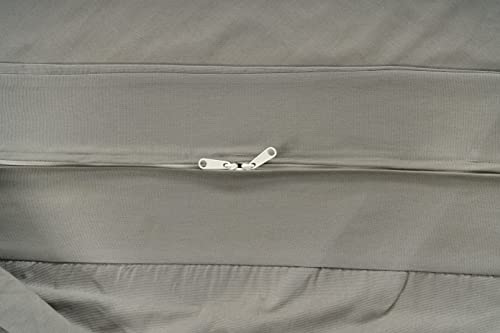 Lane Linen Futon Covers Full Size, 100% Cotton Futon Slipcovers, Full Size Futon Mattress Cover For Futon Sofa Bed, Foldable Armless Sofa Cover, Zippered Futon Couch Cover - Silver #TOP3