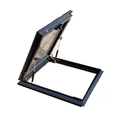 BAYTEWJX Ventana de Techo de Salida Grande Cubiertas de Tragaluz Personalizables Trampilla de Cubierta para ático/Solarium/Sótano.(50x50cm)