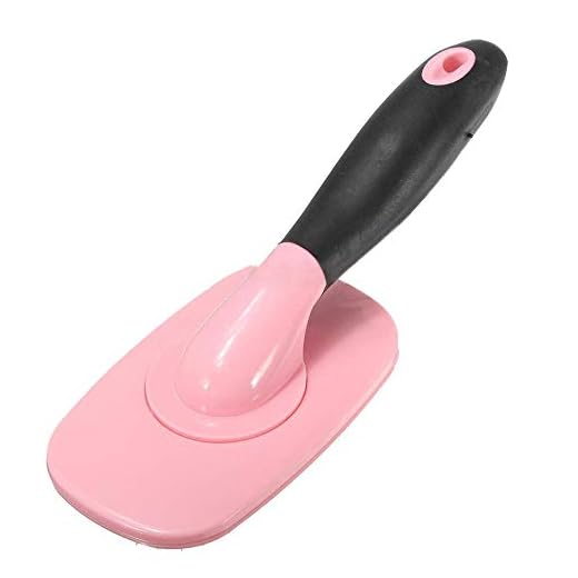 Gulunmun Cepillos para Perros Práctico Boutique Profesional Mascota Perro Gato Pelo Pelaje Shedding Trimmer Grooming Rake Comb Brush Brush Tool Pink
