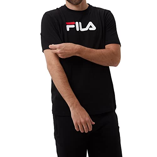 FILA – Camiseta negra para hombre Eagle V2, Negro , L