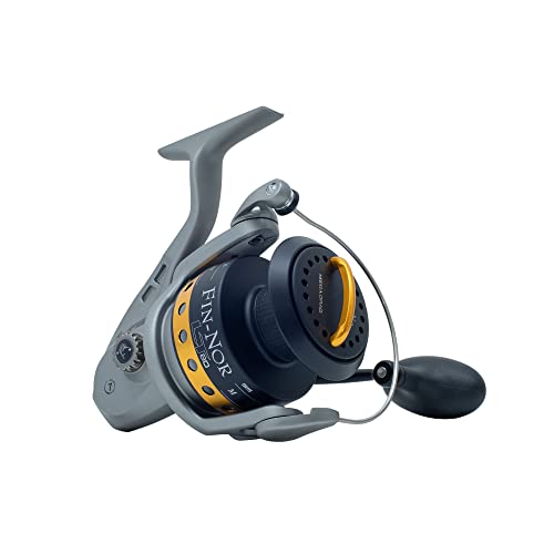 Fin-Nor Lt60 Lethal Spinning Reel, 240-Yards, 14-Pound Mono Line Capacity, 30-Pound Maximum Drag, Gray And Black Finish #TOP1