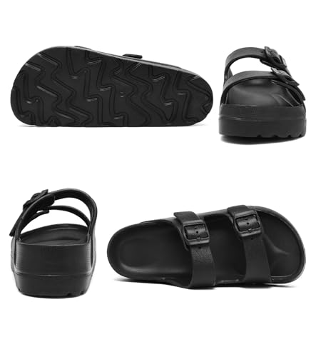 Image of Haifago Women's Platform Sandals with Arch Support, Summer Beach Slides Adjustable Buckle Comfortable Lightweight EVA Slip on Slide