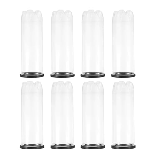 Caja de balones de tenis de plástico PVC Abaodam, tubos transparentes con tapa hermética negra