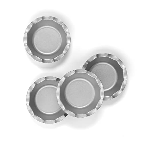 Cuisinart 4 Piece Fluted Tartlet Pan Set, Mini, Steel Gray - image 2
