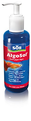 Söll 83695 AlgoSol, 500 ml - schnelle Hilfe bei starkem Algenbefall im Aquarium, gegen Grünalgen Bartalgen Pinselalgen Blaualgen, verhindert Algenneubildung