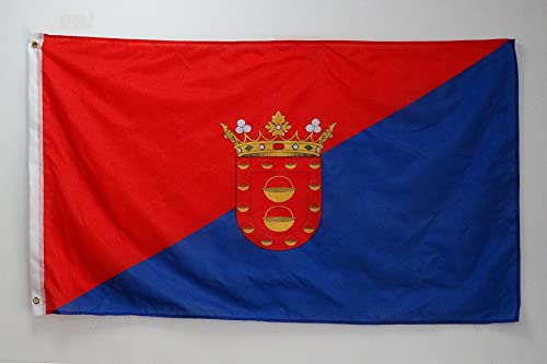 AZ FLAG - Lanzarote Flag - 2x3 Ft - 100D Polyester Canary Islands Banner with Two Metal Grommets - Fade Resistant - Vivid Colors - 2' x 3' Feet - 90x60 Cm