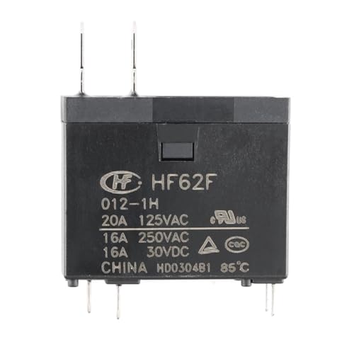 Relé HF62F-012-1HT con aislamiento de alta seguridad 16A 12V CC 6