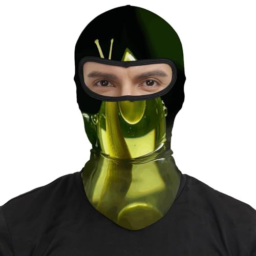 Balaclava para hombres y mujeres con diseño de caracol de vidrio, máscara facial térmica para clima frío, equipo de motocicleta, máscara de esquí para invierno miniatura 2