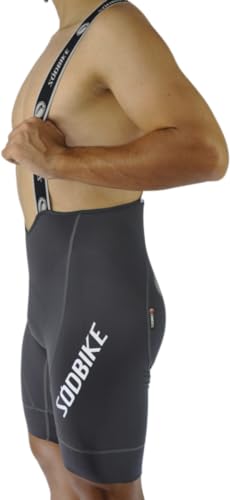 BRETELLE MASCULINO CICLISMO PREMIUM CHUMBO, SÓDBIKE, FORRO GEL E ESPUMA MISTO (M)
