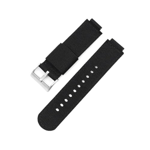 [LOKLNEYK] �i�C�����L�����o�X�X�|�[�c�x���g�ɓK������G-Shock GM-110 GM-2100 GA-900 W-218 H�X�e�����X�o�b�N���x���g(Black silver,16mm)