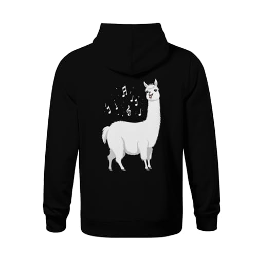 Kids Singing Llama Sing Song Boys Girls Lightweight Kangaroo Pocket Fleece Hoodies3