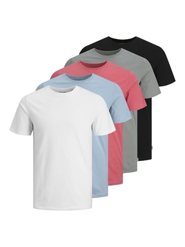 Jack & Jones Jjeorganic Basic Tee Ss O-neck Noos Camiseta, Negro, XL Hombre