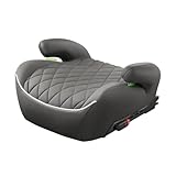 LST Kindersitzerhöhung ISOFIX i-Size ECE R129 geprüft Kindersitz Booster 125-150cm 15-36kg – HDPE Kunststoff, ergonomische Armlehnen, Auto Sitzerhöhung Kinder, Autositz, Gruppe 2&3 (Anthrazit)